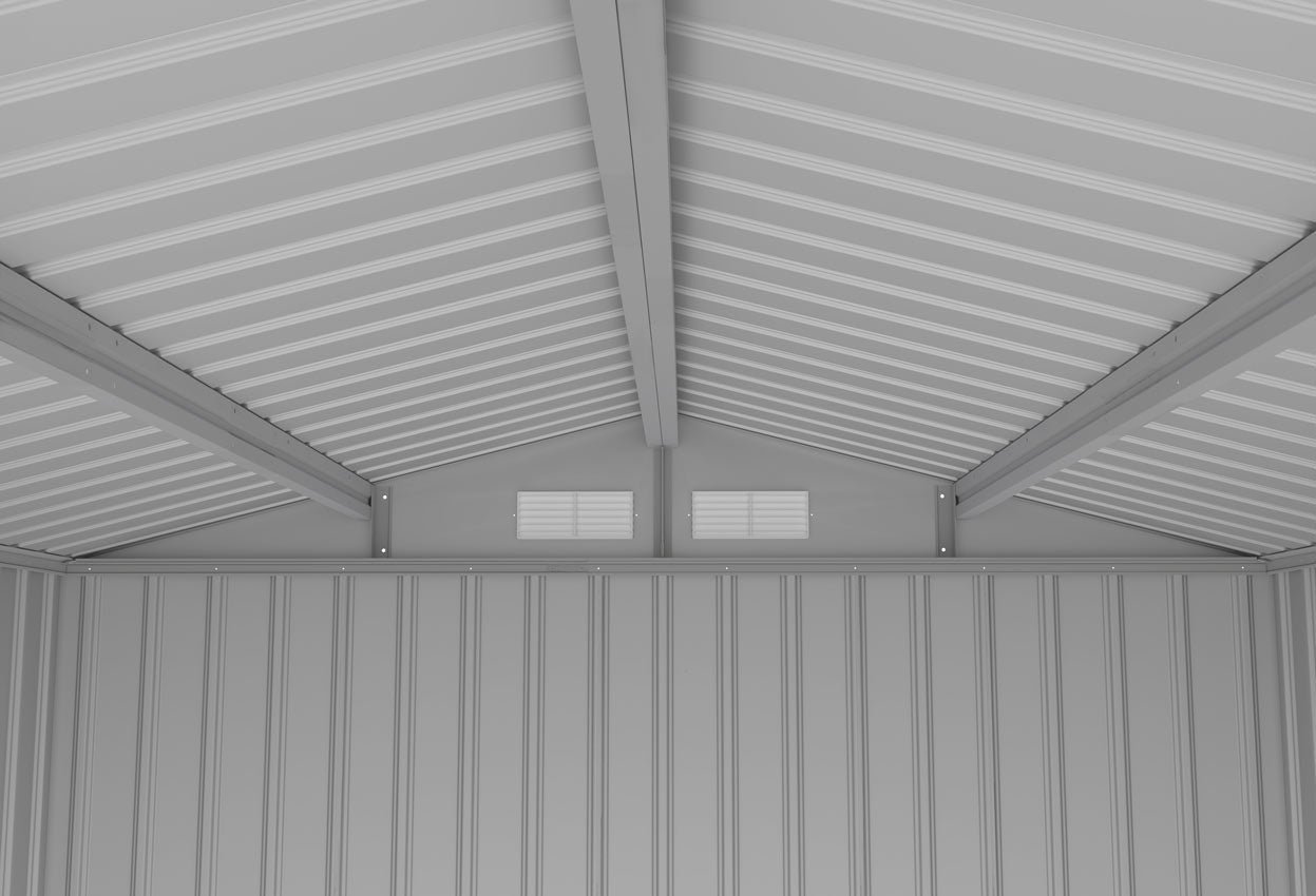 Remise métallique 8,67 m² gris anthracite, kit d'ancrage fourni - Image 4