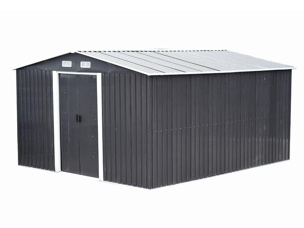 Cabanon en acier galvanisé gris, 12,5 m² - Image 3