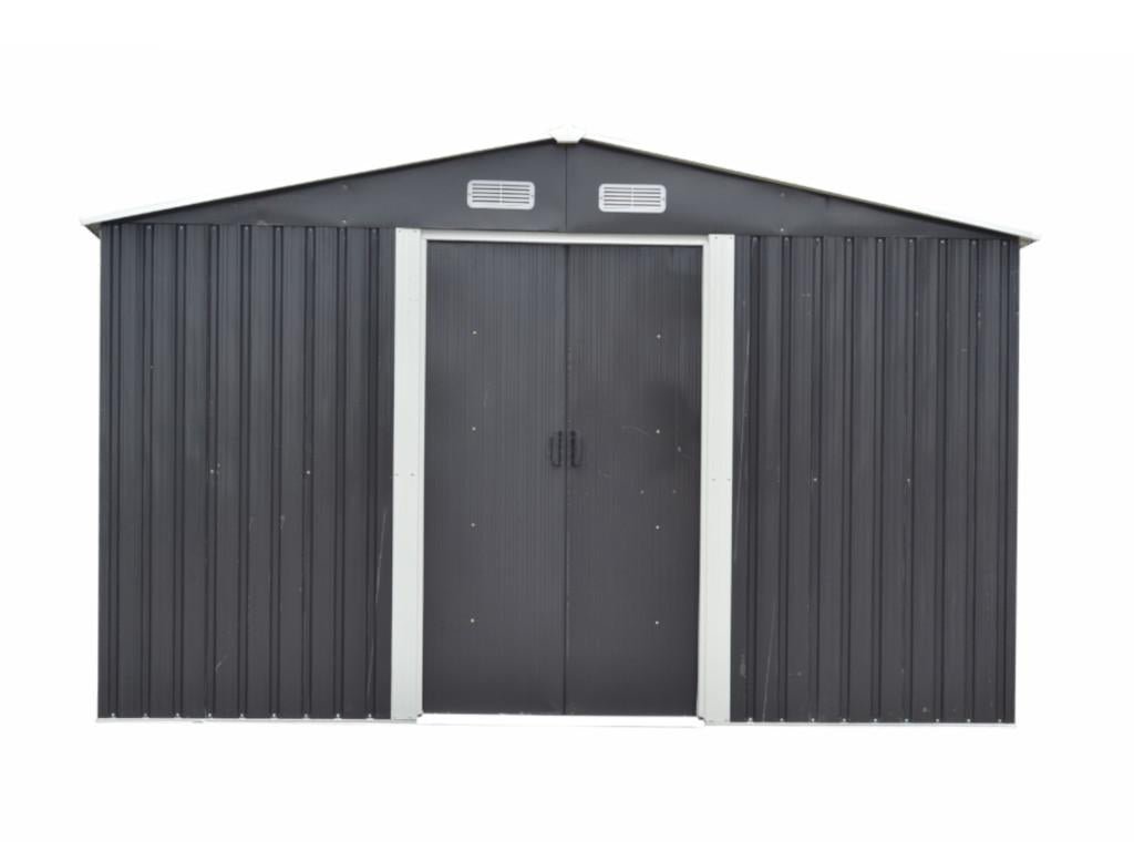 Cabanon en acier galvanisé gris, 12,5 m² - Image 4